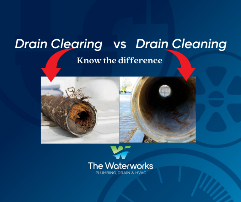 Drain Clearing vs Drain Cleaning; know the difference for your plumbing and your wallet